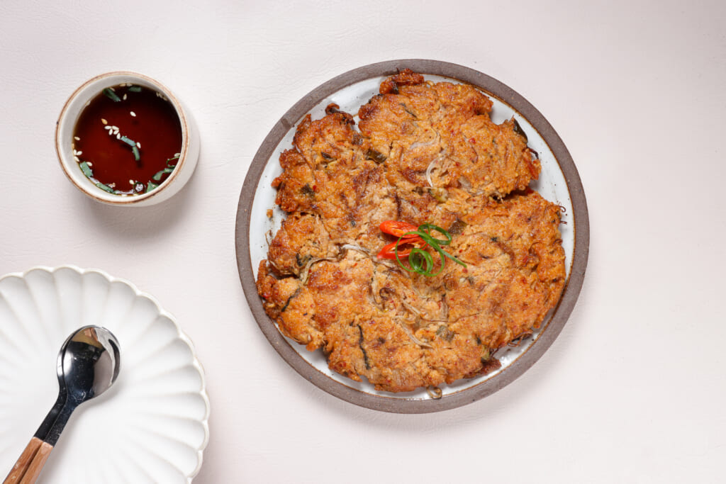 bindaetteok-is-a-savory-korean-pancake-made-with-ground-mung-beans