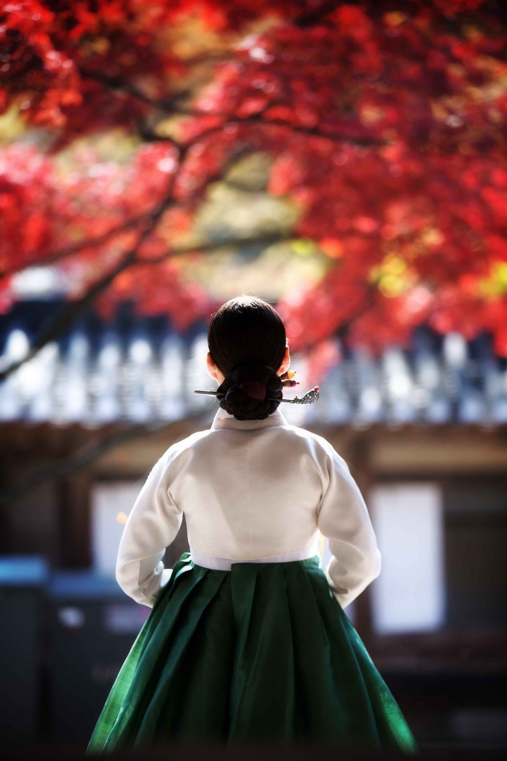 Lady in Huwon Garden